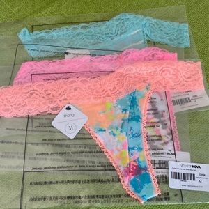 Fashion Nova Lace Waist Thong Panty